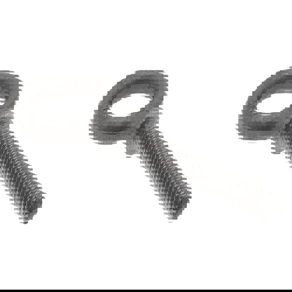 Fixed Lifting Eye Bolt: With Shoulder, 1,200 lb Capacity, 3/8-16 Thread, Grade 1030 Steel